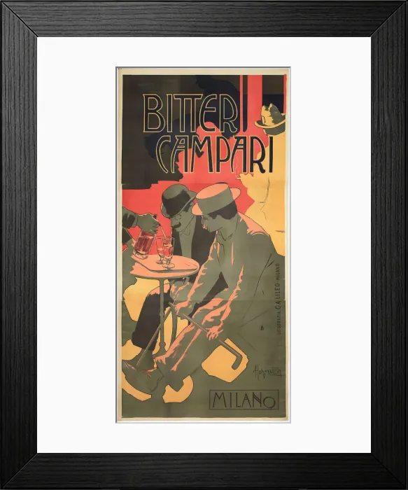 Framed Print : Bitter Campari, 1899. Creator: Hohenstein, Adolfo (1854-1928) Framed Print : Bitter Campari, 1899. Creator: Hohenstein, Adolfo (1854-1928)