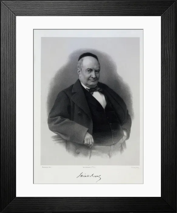 Framed Print : Charles Augustin Sainte-Beuve (1804-1869). Creator: Bornemann, C Framed Print : Charles Augustin Sainte-Beuve (1804-1869). Creator: Bornemann, C