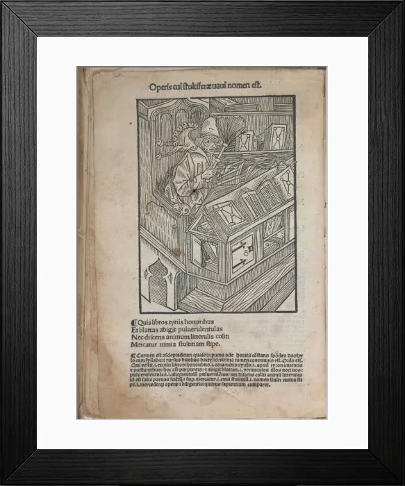 Framed Print : Illustration to the book Ship of Fools'by Sebastian Brant, 1513 Framed Print : Illustration to the book Ship of Fools'by Sebastian Brant, 1513