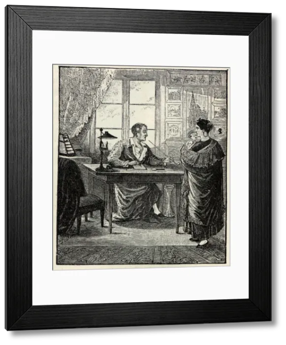Framed Print : Dr. Ernst Ludwig Heim (1747-1834) in his consulting room, 1822 Framed Print : Dr. Ernst Ludwig Heim (1747-1834) in his consulting room, 1822