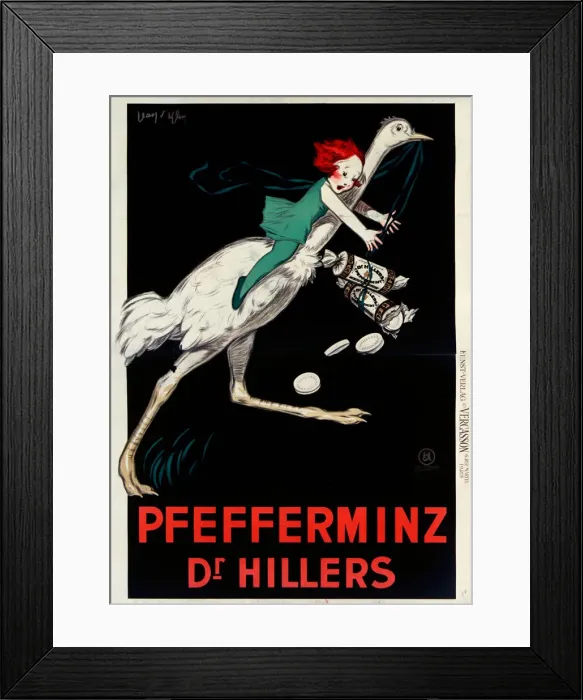 Framed Print : Dr. Hillers Pfefferminz, 1927. Creator: D Ylen, Jean (1886-1938) Framed Print : Dr. Hillers Pfefferminz, 1927. Creator: D Ylen, Jean (1886-1938)