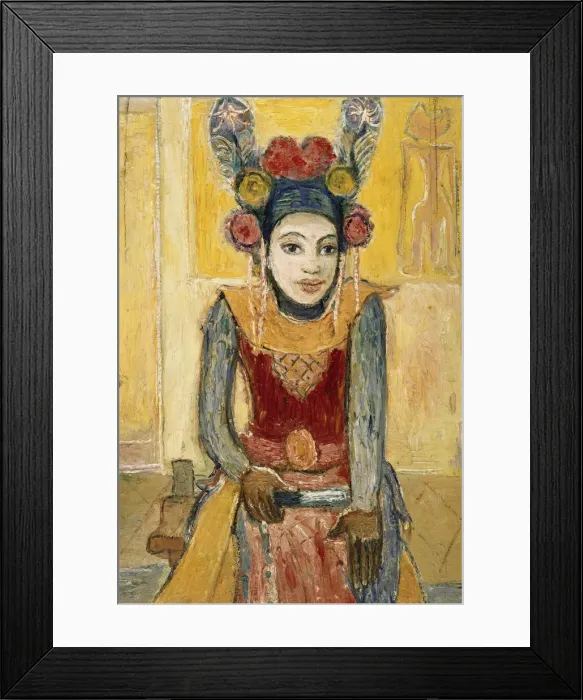 Framed Print : Balinese (II). Legong dancer, ca 1926. Creator: Genin, Robert (1884-1941) Framed Print : Balinese (II). Legong dancer, ca 1926. Creator: Genin, Robert (1884-1941)