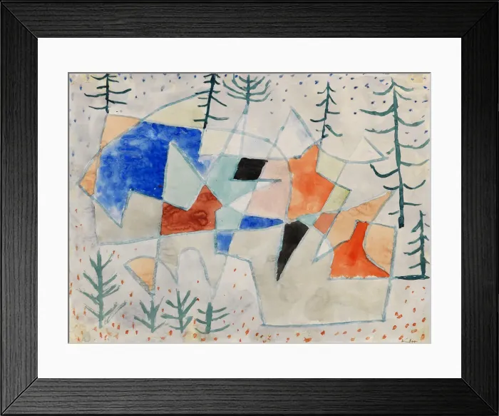 Framed Print : Edelklippe (Noble cliff), 1933. Creator: Klee, Paul (1879-1940) Framed Print : Edelklippe (Noble cliff), 1933. Creator: Klee, Paul (1879-1940)