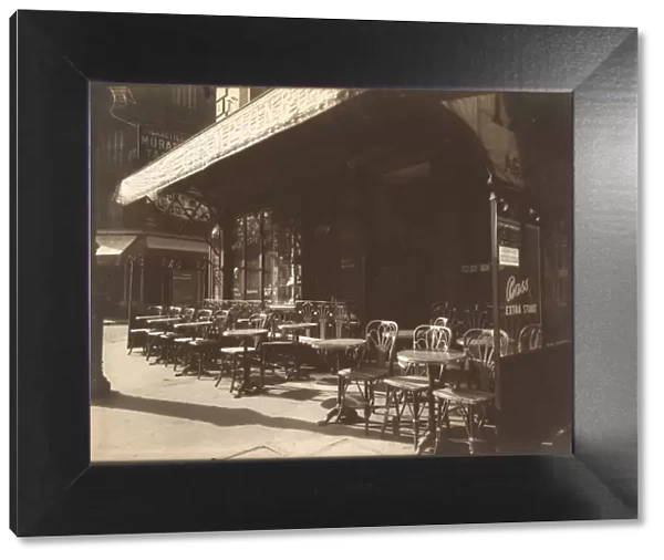Cafe, Avenue de la Grande-Armee, 1924-1925. Creator: Atget