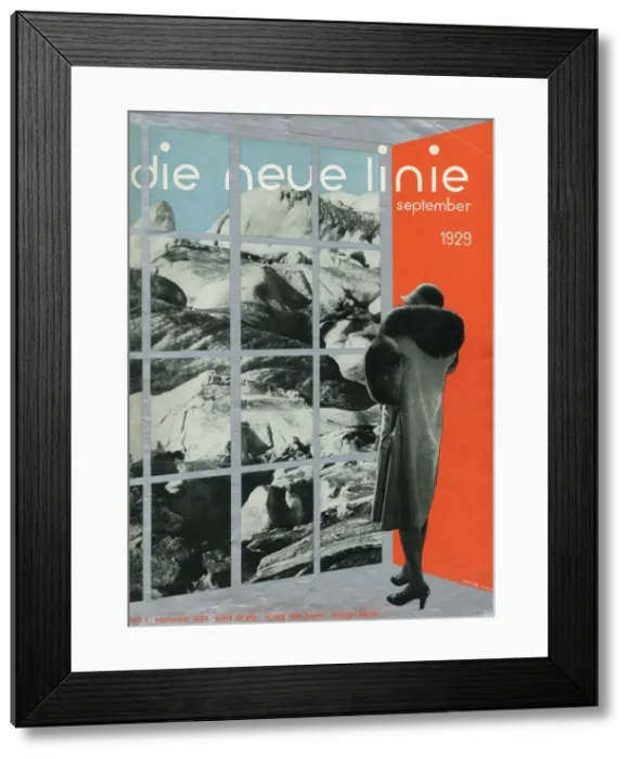 Framed Print : Cover of the magazine die neue linie, September 1929, 1929 Framed Print : Cover of the magazine die neue linie, September 1929, 1929