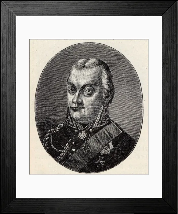 Framed Print : Generalfeldmarschall Friedrich Graf von Kleist von Nollendorf (1762-1823) Framed Print : Generalfeldmarschall Friedrich Graf von Kleist von Nollendorf (1762-1823)