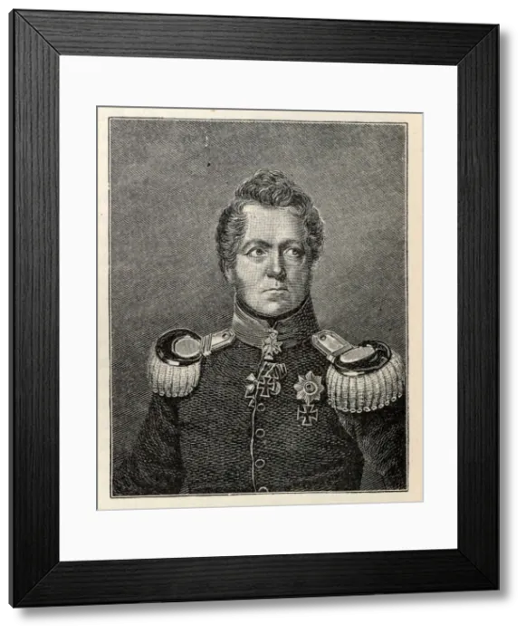 Framed Print : Generalfeldmarschall August Graf Neidhardt von Gneisenau (1760-1831). Creator: Anonymous Framed Print : Generalfeldmarschall August Graf Neidhardt von Gneisenau (1760-1831). Creator: Anonymous