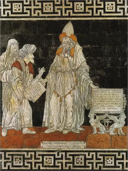 Hermes Trismegistus. Floor mosaic in the Cathedral of Siena, 1488
