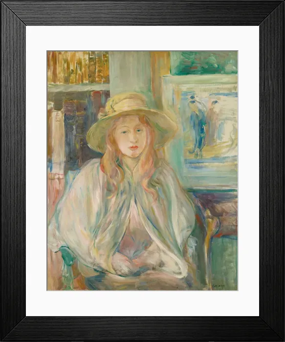 Framed Print : Girl in a straw hat (Fillette au chapeau de paille), 1892 Framed Print : Girl in a straw hat (Fillette au chapeau de paille), 1892