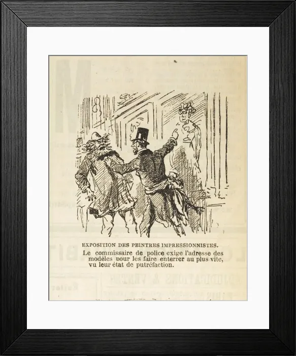 Framed Print : Le commissaire de police exige l adresse des modeles pour les faire enterrer Framed Print : Le commissaire de police exige l adresse des modeles pour les faire enterrer