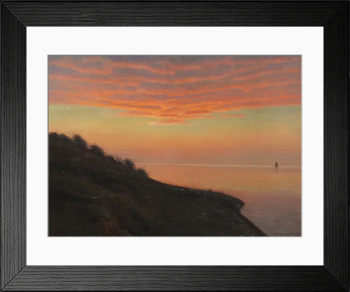Framed Print : Evening mood on the Danish coast, 1920. Creator: Wang, Albert Edvard (1864-1930) Framed Print : Evening mood on the Danish coast, 1920. Creator: Wang, Albert Edvard (1864-1930)