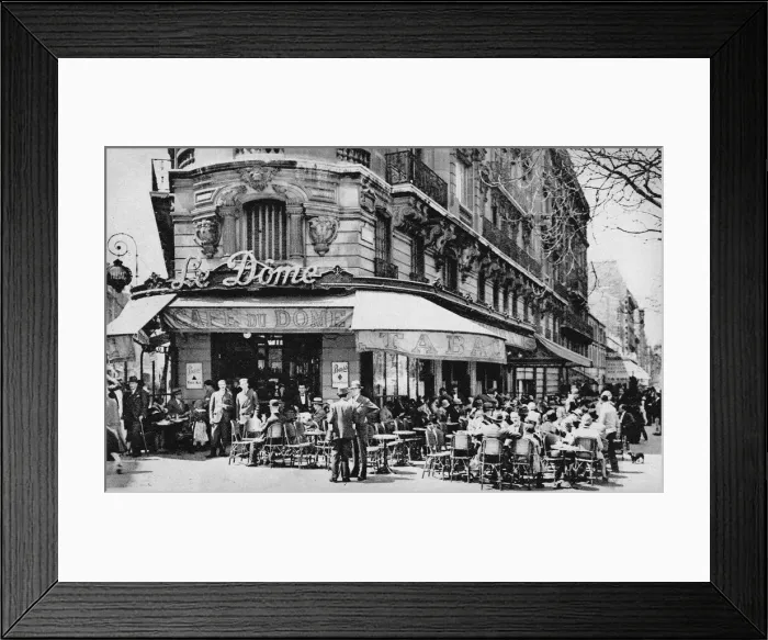 Framed Print : Le Dome, Boulevard du Montparnasse. Creator: Anonymous Framed Print : Le Dome, Boulevard du Montparnasse. Creator: Anonymous