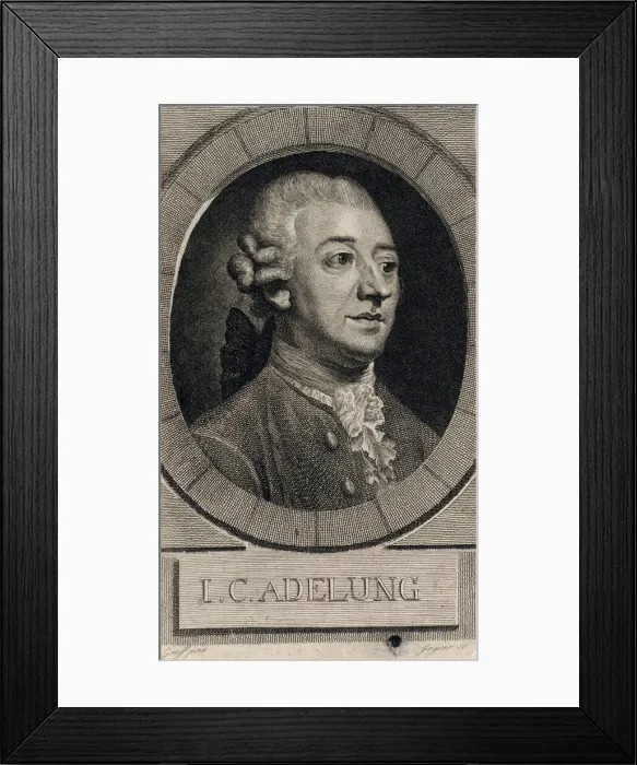 Framed Print : Johann Christoph Adelung (1732-1806). Creator: Geyser, Christian Gottlieb (1742-1803) Framed Print : Johann Christoph Adelung (1732-1806). Creator: Geyser, Christian Gottlieb (1742-1803)