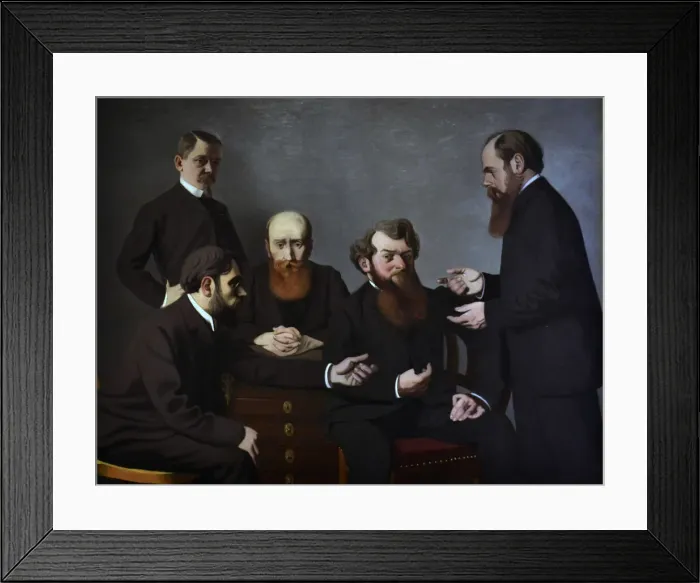 Framed Print : Les cinq peintres (Five painters): Felix Vallotton, Pierre Bonnard Framed Print : Les cinq peintres (Five painters): Felix Vallotton, Pierre Bonnard