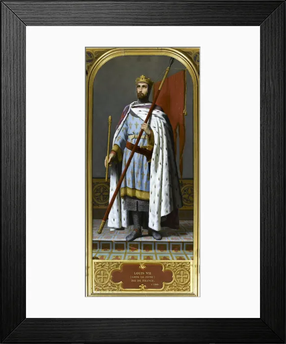Framed Print : King Louis VII of France (1120-1180), 1842. Creator: Signol, Emile (1804-1892) Framed Print : King Louis VII of France (1120-1180), 1842. Creator: Signol, Emile (1804-1892)