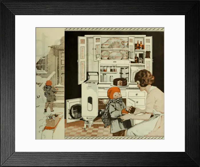 Framed Print : Kitchen Advertising From The Saturday Evening Post, ca 1920-1925. Creator: Anonymous Framed Print : Kitchen Advertising From The Saturday Evening Post, ca 1920-1925. Creator: Anonymous