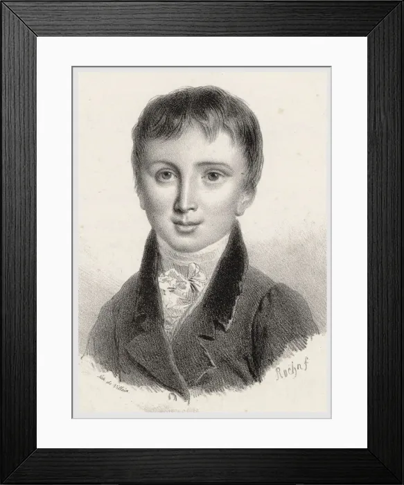 Framed Print : Franz Liszt at the Age of 11, c. 1822. Creator: Le Villain Framed Print : Franz Liszt at the Age of 11, c. 1822. Creator: Le Villain