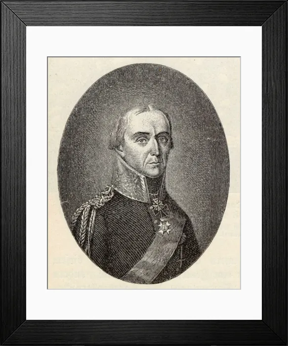 Framed Print : Friedrich Wilhelm Graf Bülow von Dennewitz (1755-1816). Creator: Bollinger, Friedrich Wilhelm (1777-1825) Framed Print : Friedrich Wilhelm Graf Bülow von Dennewitz (1755-1816). Creator: Bollinger, Friedrich Wilhelm (1777-1825)