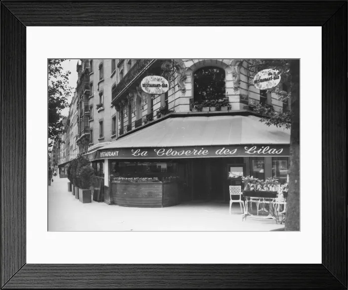Framed Print : La Closerie des Lilas, Montparnasse. Creator: Anonymous Framed Print : La Closerie des Lilas, Montparnasse. Creator: Anonymous