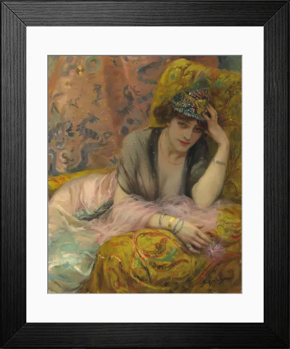 Framed Print : La danseuse. Creator: Rochegrosse, Georges Antoine (1859-1938) Framed Print : La danseuse. Creator: Rochegrosse, Georges Antoine (1859-1938)