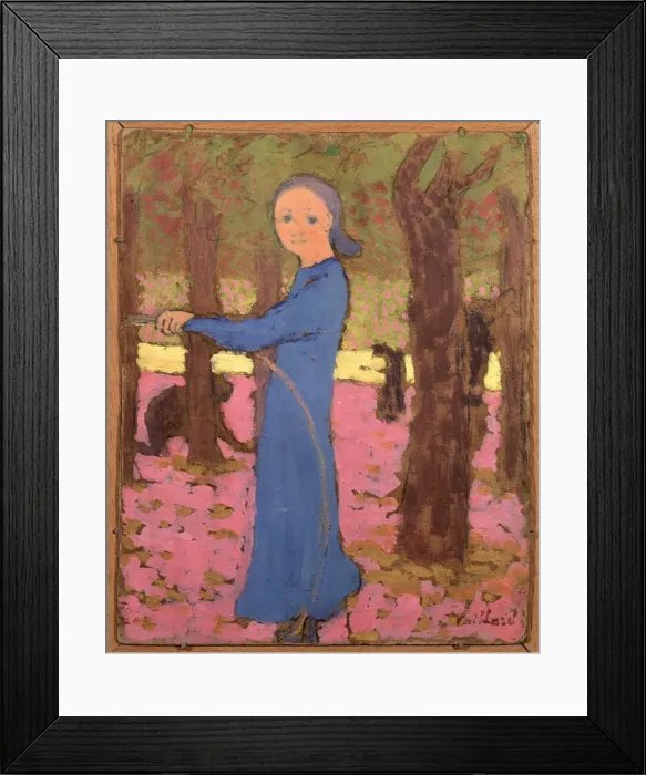 Framed Print : La fillette au cerceau, ca 1891. Creator: Vuillard, Edouard (1868-1940) Framed Print : La fillette au cerceau, ca 1891. Creator: Vuillard, Edouard (1868-1940)
