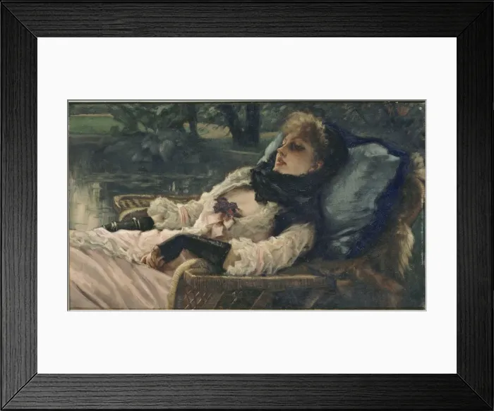 Framed Print : La Reveuse (The dreamer, or Summer evening), c. 1876 Framed Print : La Reveuse (The dreamer, or Summer evening), c. 1876