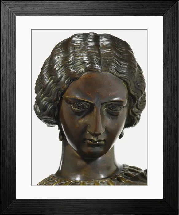 Framed Print : Louise Colet (Detail). Creator: Pradier, Jean-Jacques (1790-1852) Framed Print : Louise Colet (Detail). Creator: Pradier, Jean-Jacques (1790-1852)