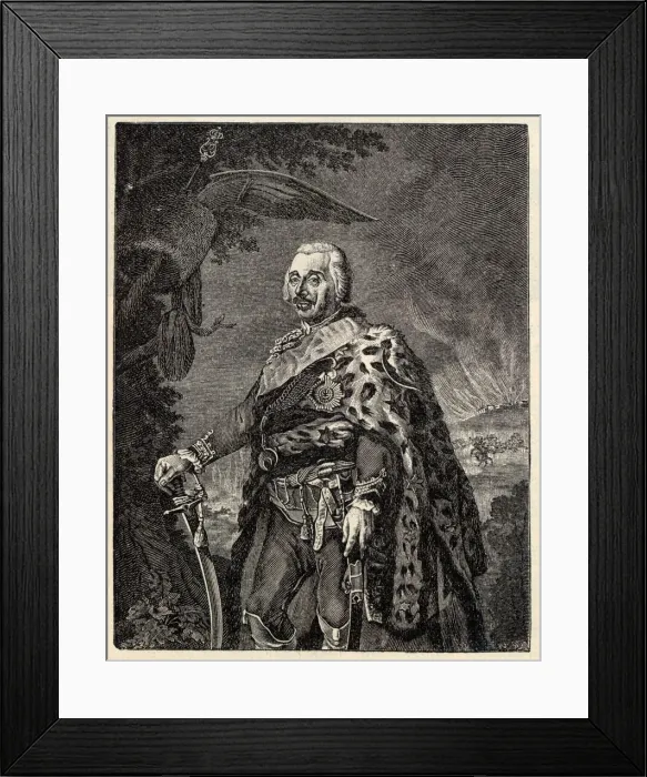 Framed Print : General Hans Joachim von Zieten (1699-1786). Creator: Berger Framed Print : General Hans Joachim von Zieten (1699-1786). Creator: Berger