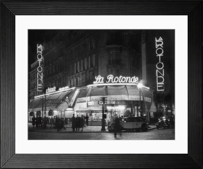 Framed Print : La Rotonde, Boulevard du Montparnasse, 1939. Creator: Anonymous