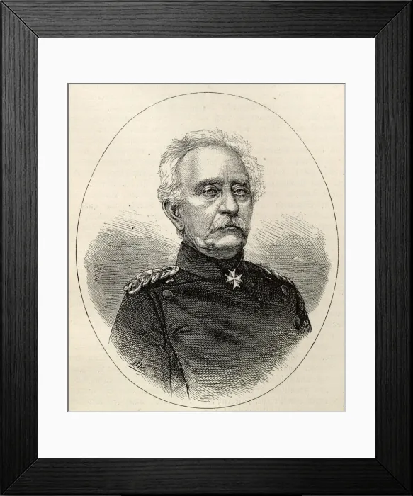 Framed Print : General Karl Friedrich von Steinmetz (1796-1877). Creator: Neumann Framed Print : General Karl Friedrich von Steinmetz (1796-1877). Creator: Neumann