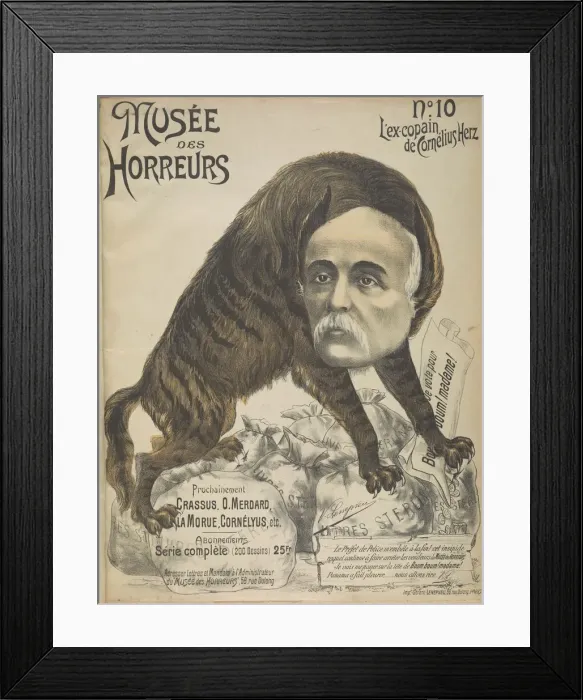 Framed Print : Musee des Horreurs (Gallery of Horrors): Georges Clemenceau, 1899 Framed Print : Musee des Horreurs (Gallery of Horrors): Georges Clemenceau, 1899