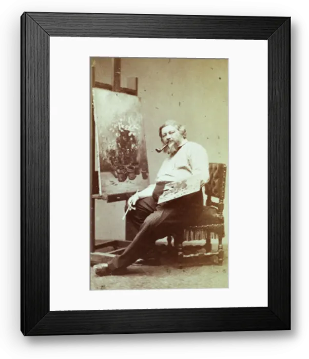 Framed Print : Gustave Courbet, 1860s. Creator: Carjat, Etienne (1828-1906) Framed Print : Gustave Courbet, 1860s. Creator: Carjat, Etienne (1828-1906)
