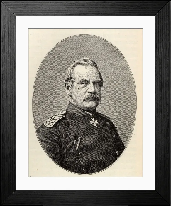 Framed Print : Generalfeldmarschall Albrecht Graf von Roon (1803-1879). Creator: Anonymous Framed Print : Generalfeldmarschall Albrecht Graf von Roon (1803-1879). Creator: Anonymous