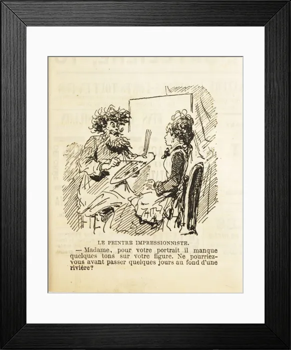 Framed Print : Madam, for your portrait there are missing a few tones on your face... 1877 Framed Print : Madam, for your portrait there are missing a few tones on your face... 1877