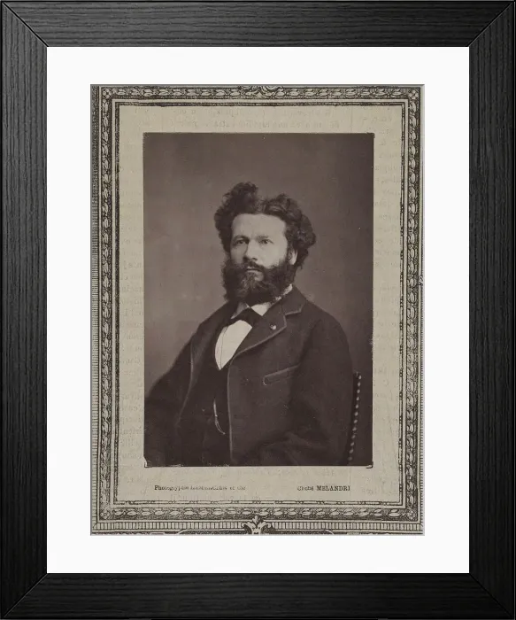 Framed Print : Portrait of Camille Flammarion (1842-1925), 1880. Creator: Melandri, Achille (1845-1905) Framed Print : Portrait of Camille Flammarion (1842-1925), 1880. Creator: Melandri, Achille (1845-1905)