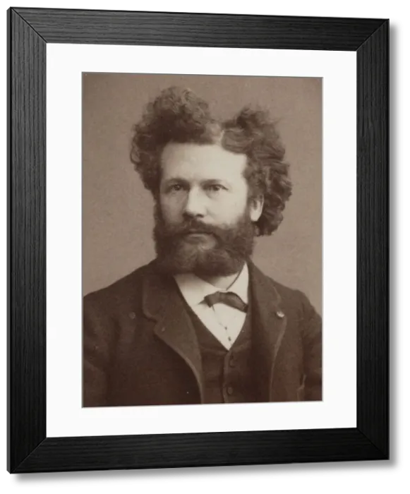 Framed Print : Portrait of Camille Flammarion (1842-1925), 1884. Creator: Dagron Framed Print : Portrait of Camille Flammarion (1842-1925), 1884. Creator: Dagron