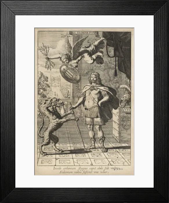 Framed Print : Marc Vulson de la Colombiere, 1644. Creator: Bernard, Samuel (1615-1687) Framed Print : Marc Vulson de la Colombiere, 1644. Creator: Bernard, Samuel (1615-1687)