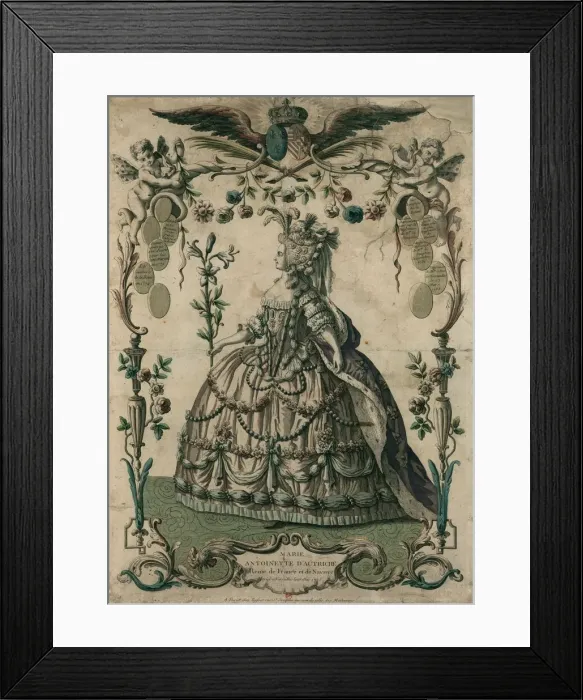 Framed Print : Marie Antoinette d Autriche reine de France et de Navarre: marie Framed Print : Marie Antoinette d Autriche reine de France et de Navarre: marie