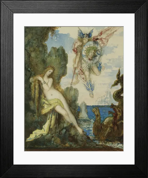 Framed Print : Perseus and Andromeda, 1882. Creator: Moreau, Gustave (1826-1898) Framed Print : Perseus and Andromeda, 1882. Creator: Moreau, Gustave (1826-1898)
