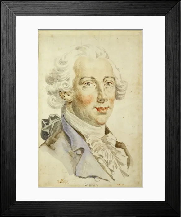 Framed Print : Portrait of Carlo Antonio Bertinazzi (1710-1783), 1740s Framed Print : Portrait of Carlo Antonio Bertinazzi (1710-1783), 1740s