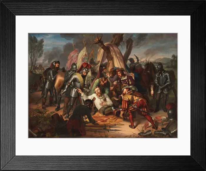 Framed Print : Maurice, Elector of Saxony at the battle of Sievershausen, 1553, 1837 Framed Print : Maurice, Elector of Saxony at the battle of Sievershausen, 1553, 1837