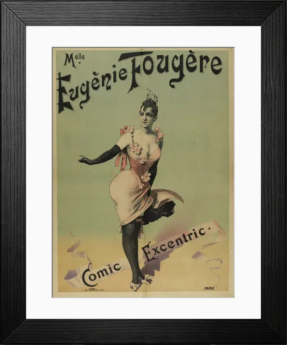 Framed Print : Melle Eugenie Fougere, c. 1890. Creator: Anonymous Framed Print : Melle Eugenie Fougere, c. 1890. Creator: Anonymous