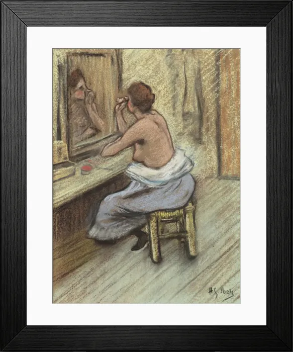 Framed Print : Mensonge (Lie), c. 1895. Creator: Ibels, Henri Gabriel (1867-1936)