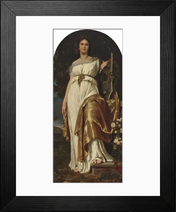 Framed Print : Polyhymnia. Creator: Kaulbach, Hermann von (1846-1909) Framed Print : Polyhymnia. Creator: Kaulbach, Hermann von (1846-1909)