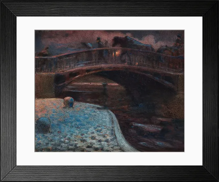 Framed Print : Pont de l Ecluse, 1898-1901. Creator: Kreuger, Nils (1858-1930) Framed Print : Pont de l Ecluse, 1898-1901. Creator: Kreuger, Nils (1858-1930)