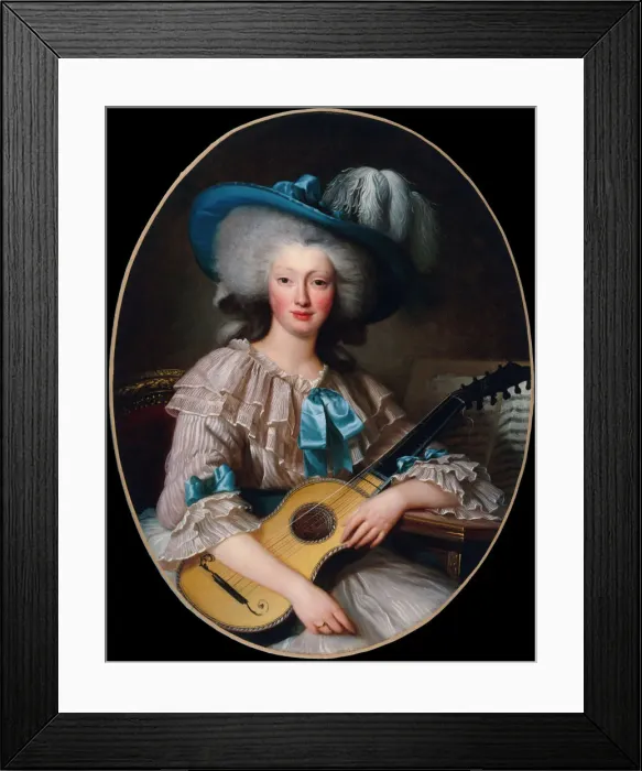 Framed Print : Portrait de Felicite-Louise de Frezals (1765-1854)