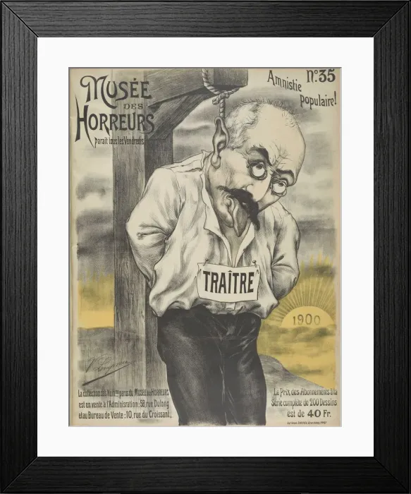 Framed Print : Musee des Horreurs (Gallery of Horrors): Alfred Dreyfus, 1900 Framed Print : Musee des Horreurs (Gallery of Horrors): Alfred Dreyfus, 1900