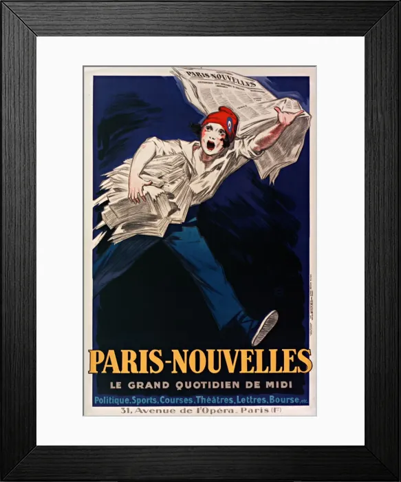 Framed Print : Paris-Nouvelles, le grand quotidien de Midi, 1931. Creator: D Ylen, Jean (1886-1938) Framed Print : Paris-Nouvelles, le grand quotidien de Midi, 1931. Creator: D Ylen, Jean (1886-1938)