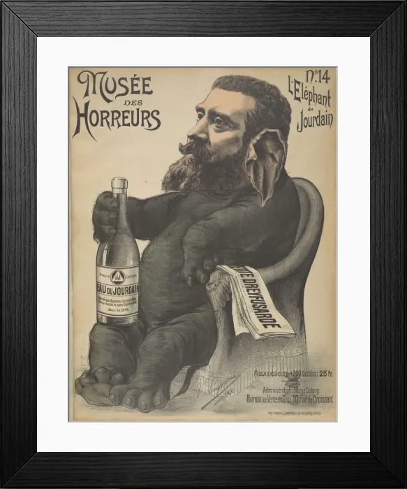 Framed Print : Musee des Horreurs (Gallery of Horrors): Jean Leon Jaures, 1899 Framed Print : Musee des Horreurs (Gallery of Horrors): Jean Leon Jaures, 1899