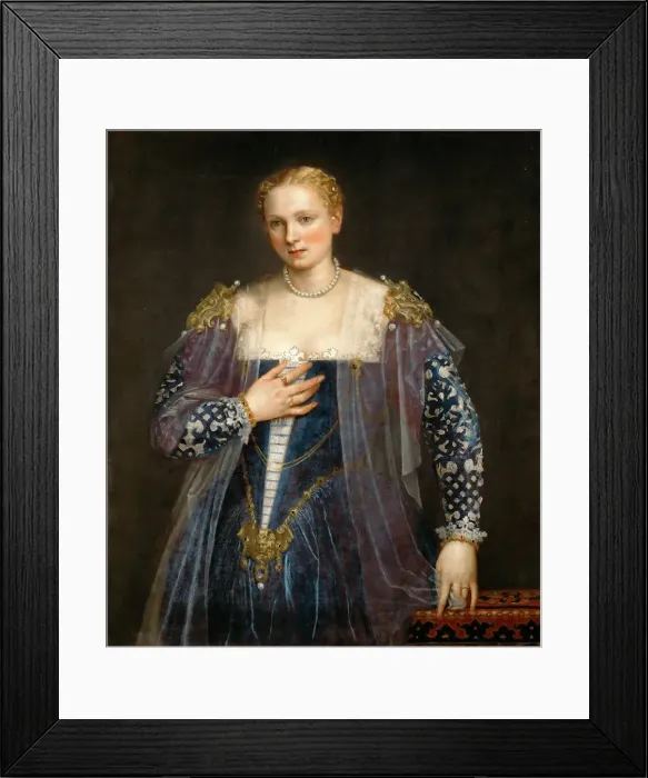 Framed Print : Portrait of a Venetian woman (La Bella Nani), c. 1560. Creator: Veronese Framed Print : Portrait of a Venetian woman (La Bella Nani), c. 1560. Creator: Veronese